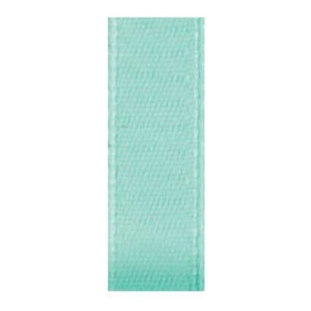 PAPILION Papilion R074400090314100Y .38 in. Double-Face Satin Ribbon 100 Yards - Aqua R074400090314100Y